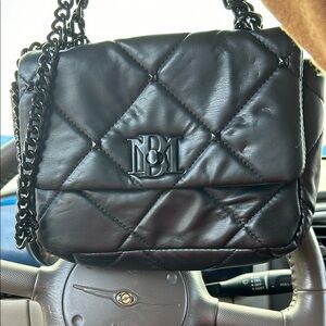 Black Quilted Chain Shoulder Bag